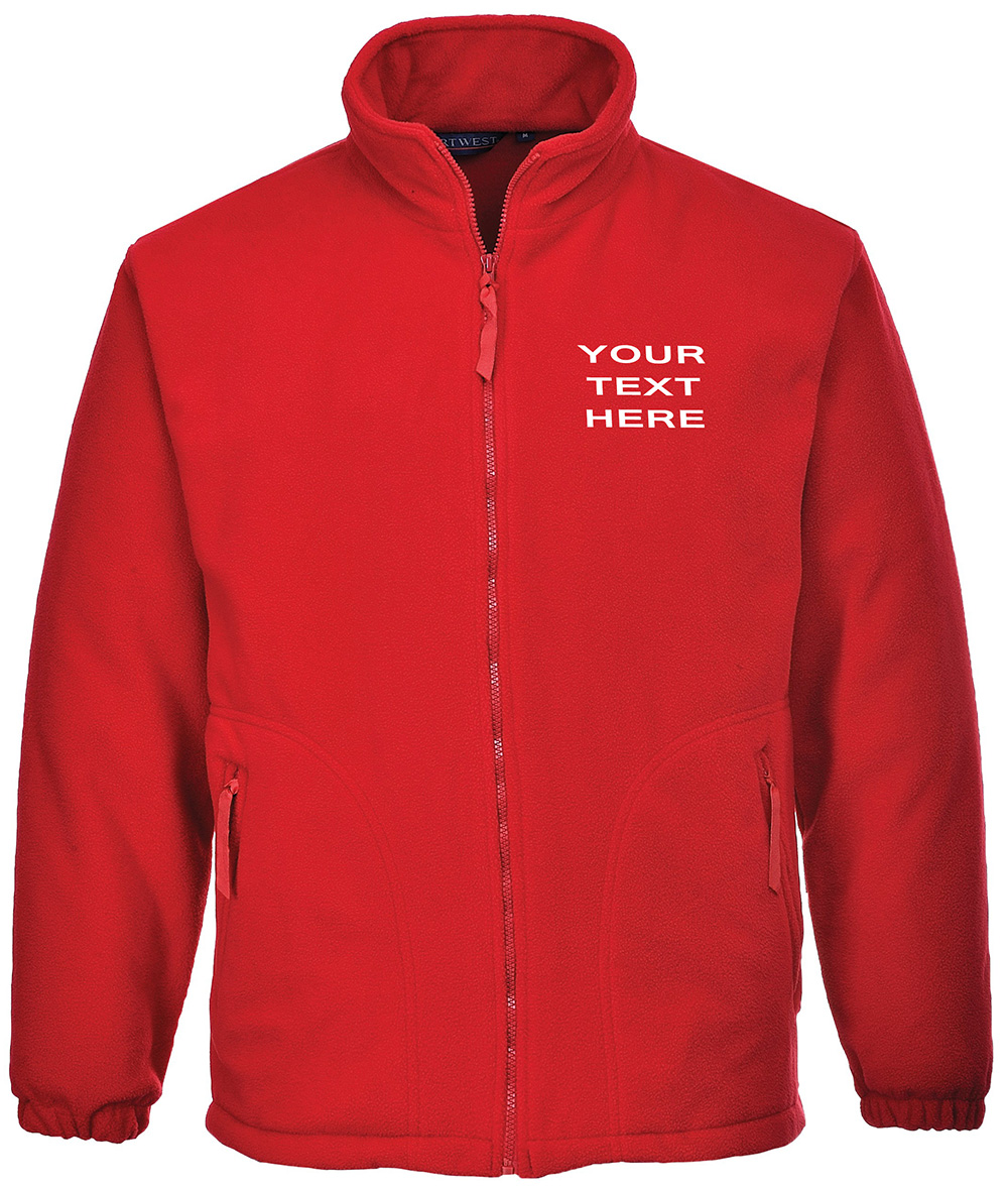 Personalised Red Fleece
