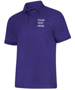 Personalised Purple Polo Shirt