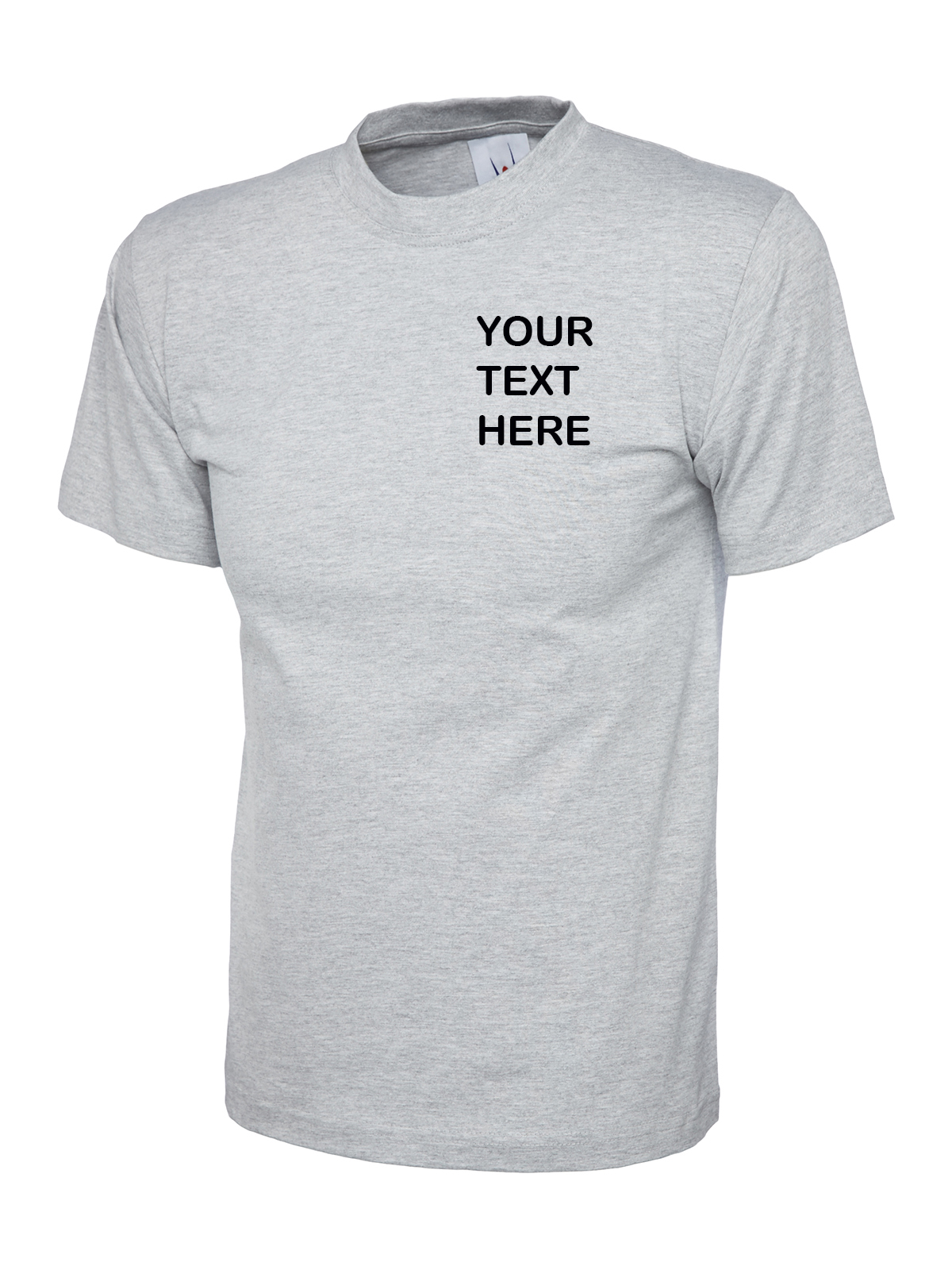 Personalised Heather Grey T-Shirt - Uneek