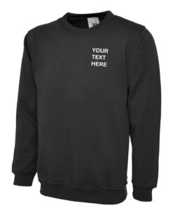 Personalised Black Sweatshirt