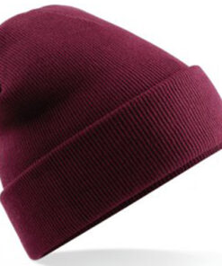 Alternative view of Personalised Burgundy Classic Beanie