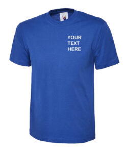 Personalised Royal Blue T-Shirt - Uneek
