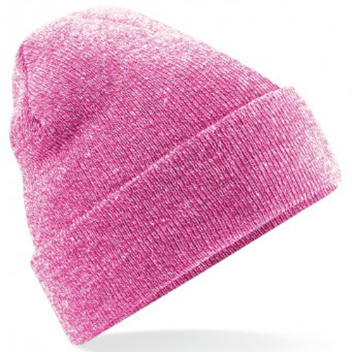 Personalised Heather Grey/Pink Classic Beanie - Image 2