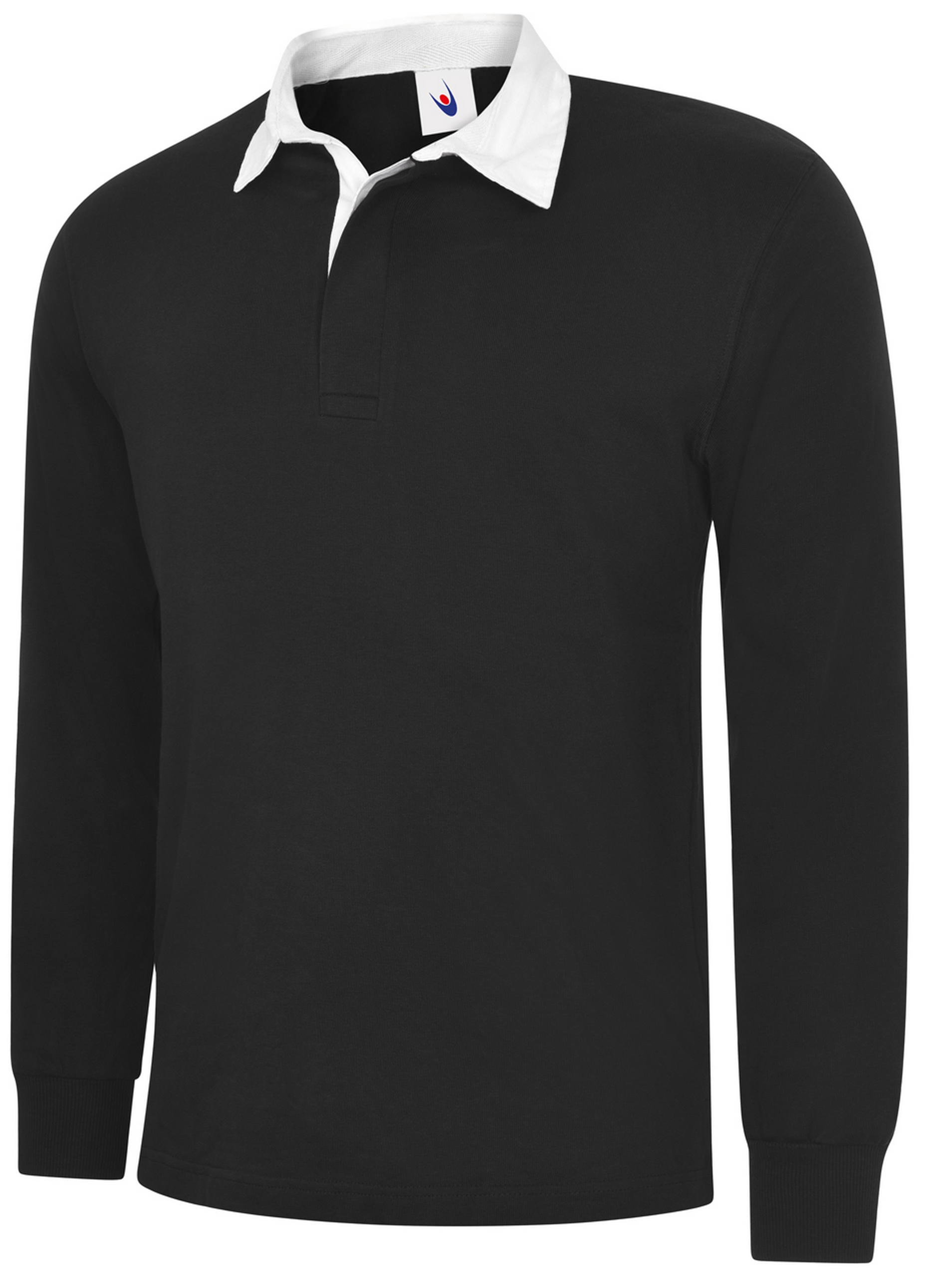 Personalised Black Rugby Shirt - Image 2