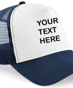 Personalised Navy/White Trucker Cap