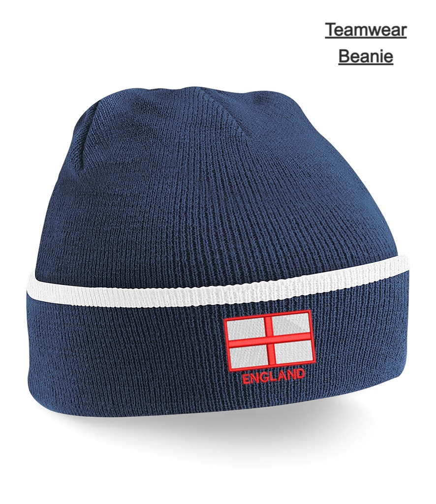 Embroidered St George Flag Beanies - Image 4
