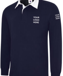 Personalised Navy Blue Rugby Shirt