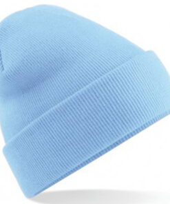 Alternative view of Personalised Sky Blue Classic Beanie