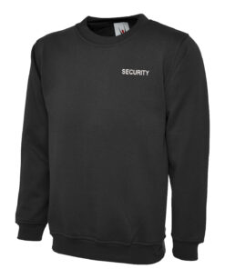 Embroidered SECURITY Black Sweatshirt