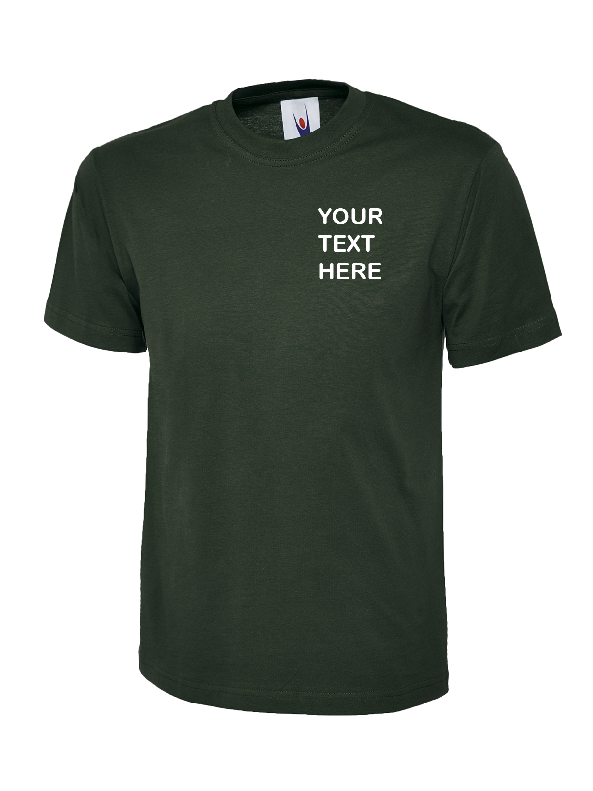 Personalised Bottle Green T-Shirt - Uneek