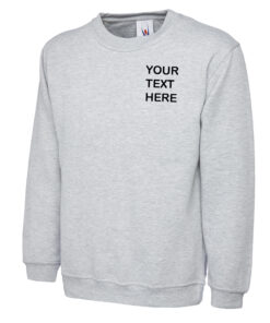 Personalised Heather Grey Sweatshirt