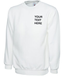 Personalised White Sweatshirt
