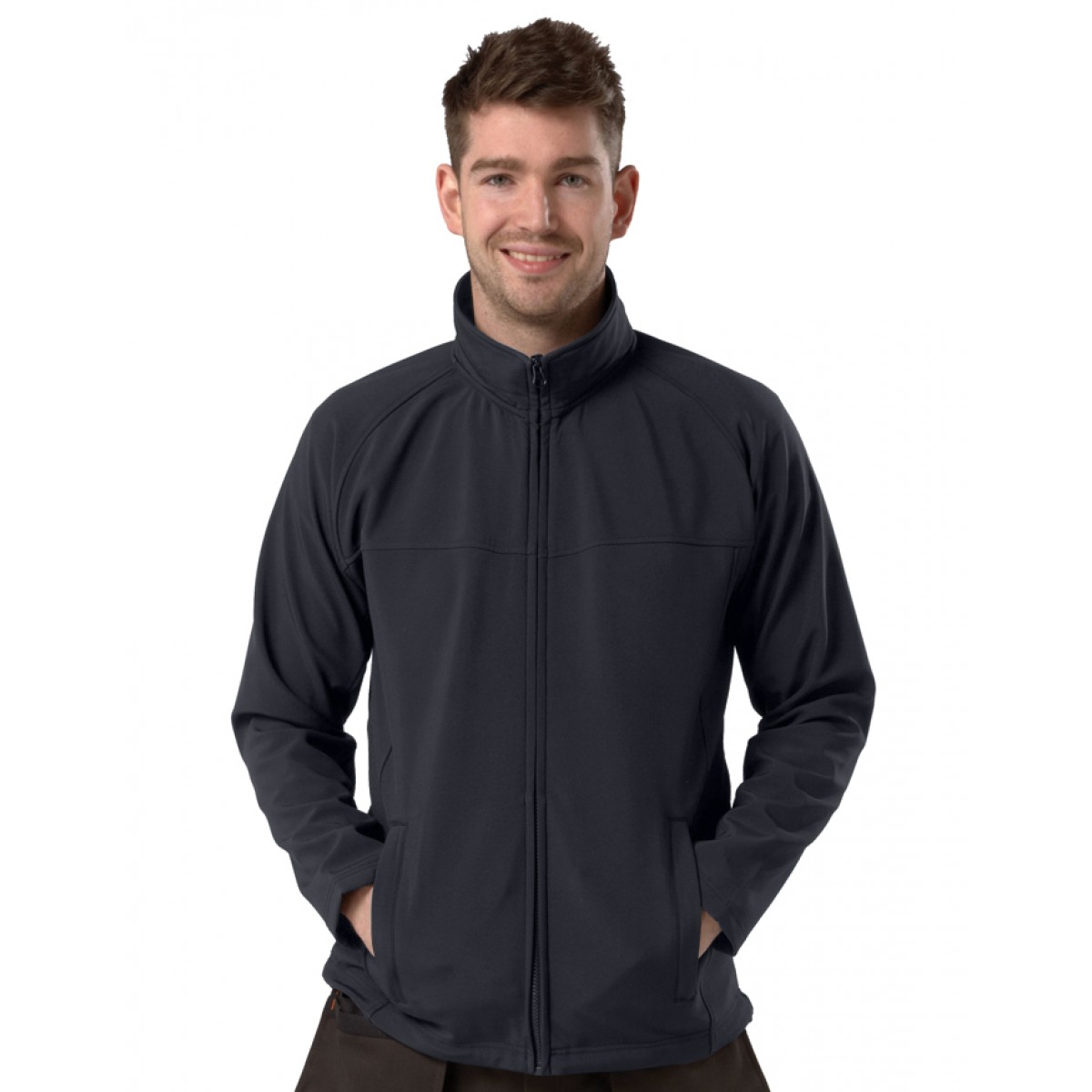 Personalised Navy Blue Active Softshell - Image 2