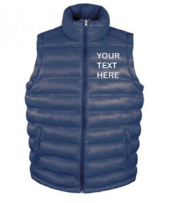 Personalised Navy Blue Gilet