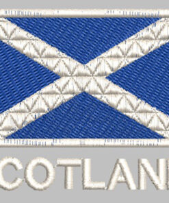 Alternative view of Embroidered Scotland Navy Blue Rugby Shirt