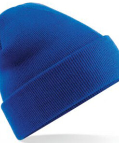 Alternative view of Personalised Bright Royal Blue Classic Beanie