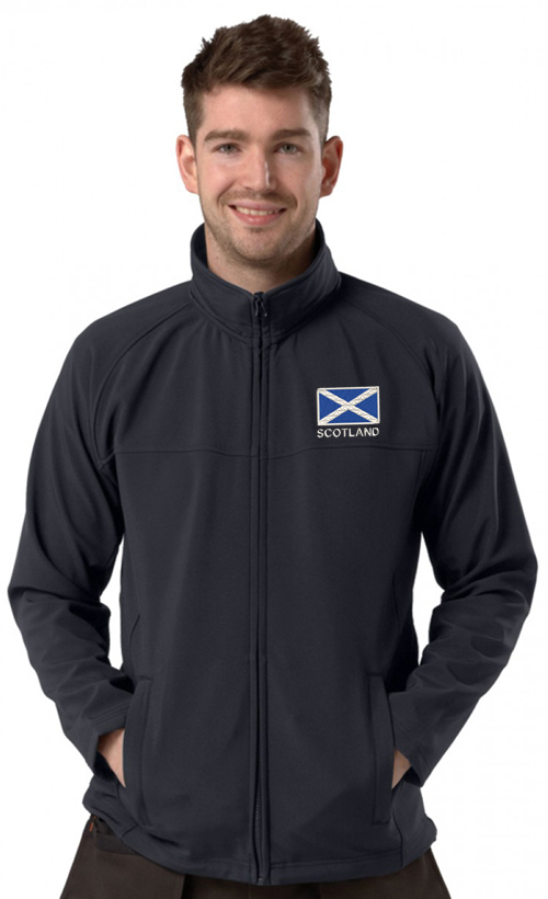Embroidered Scotland Active Softshell - Image 3