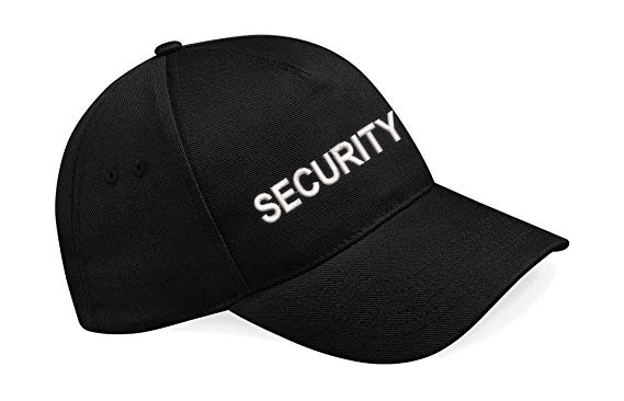 Embroidered SECURITY Black Classic Cap