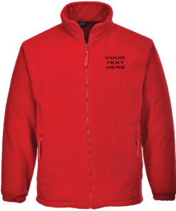Alternative view of Personalised Red Fleece