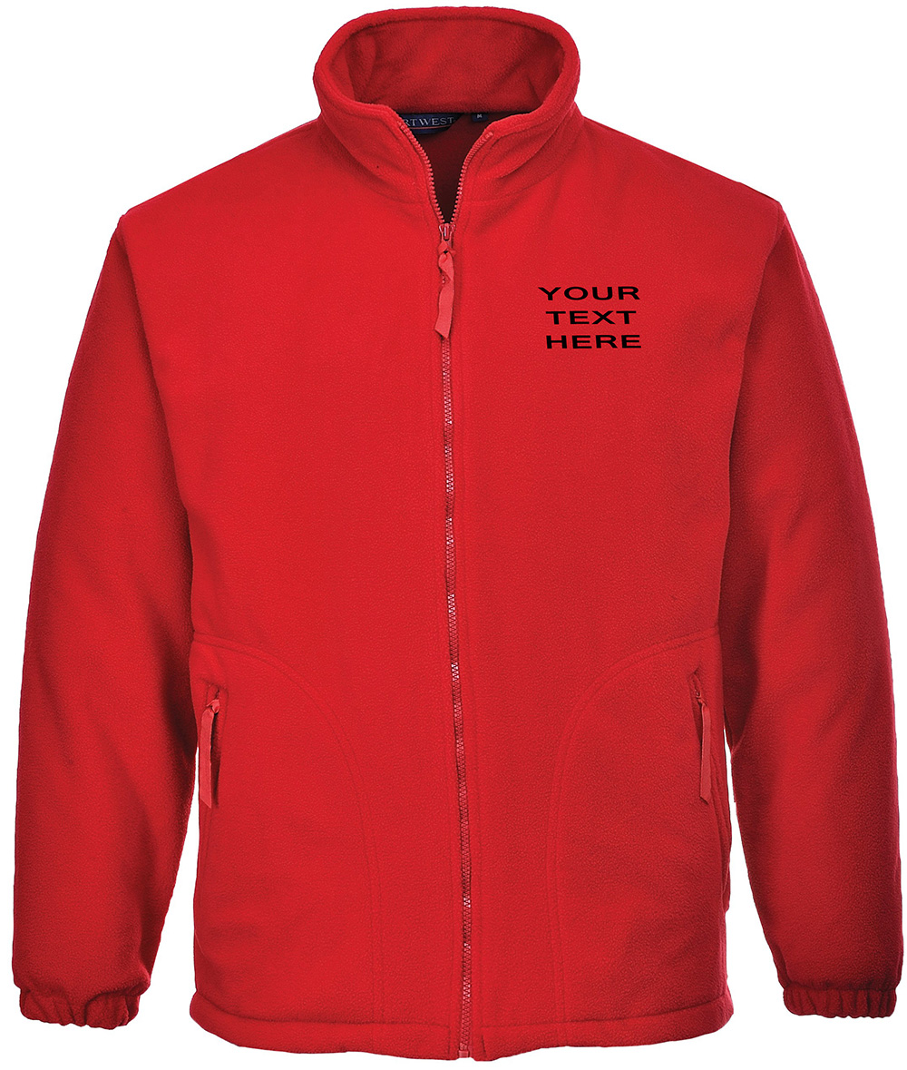 Personalised Red Fleece - Image 2