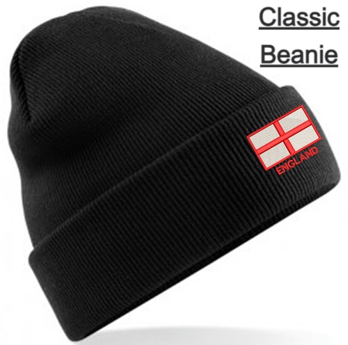 Embroidered St George Flag Beanies - Image 3
