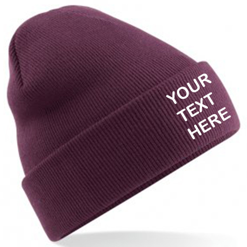Personalised Plum Classic Beanie