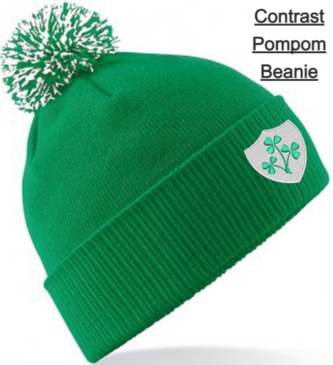 Embroidered Retro Ireland Design Beanies - Image 3