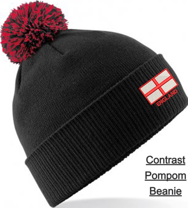 Embroidered St George Flag Beanies - Image 8