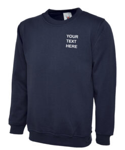 Personalised Navy Blue Sweatshirt