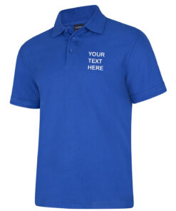 Personalised Royal Blue Polo Shirt