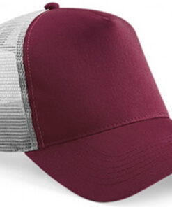Alternative view of Personalised Burgundy/Grey Trucker Cap