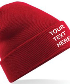 Personalised Classic Red Classic Beanie