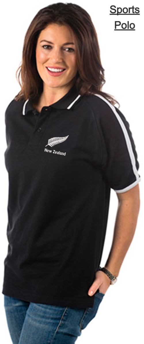 Embroidered New Zealand Polo Shirt