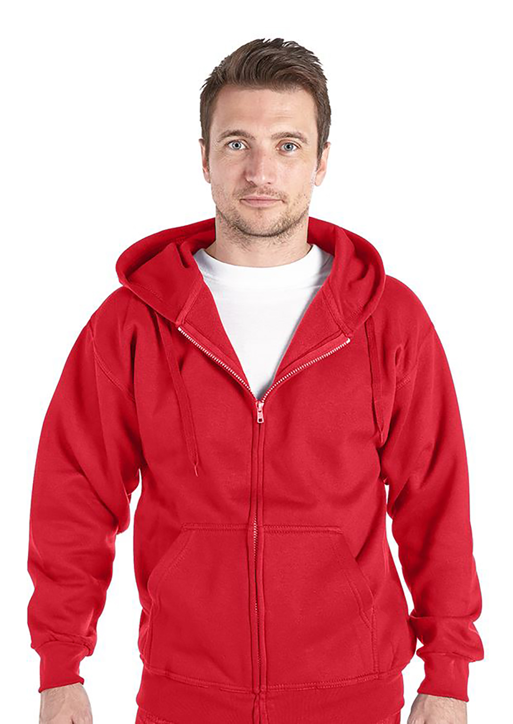 Personalised Red Zipped Hoody - Image 2