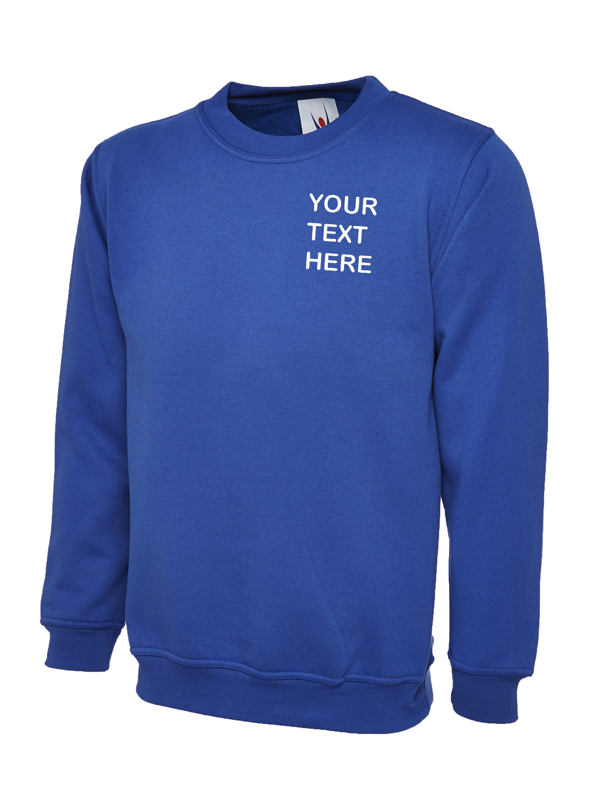 Personalised Royal Blue Sweatshirt