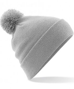 Alternative view of Personalised Light Grey PomPom Beanie