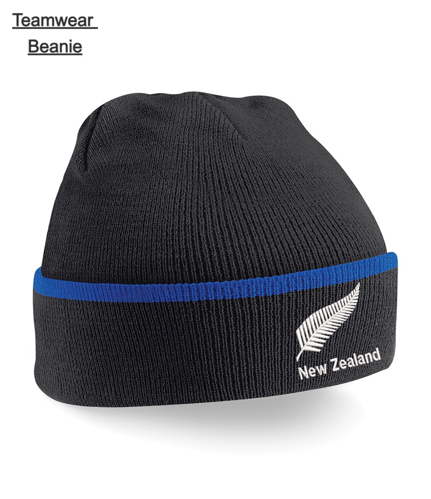 Embroidered New Zealand Beanie Hat - Image 3