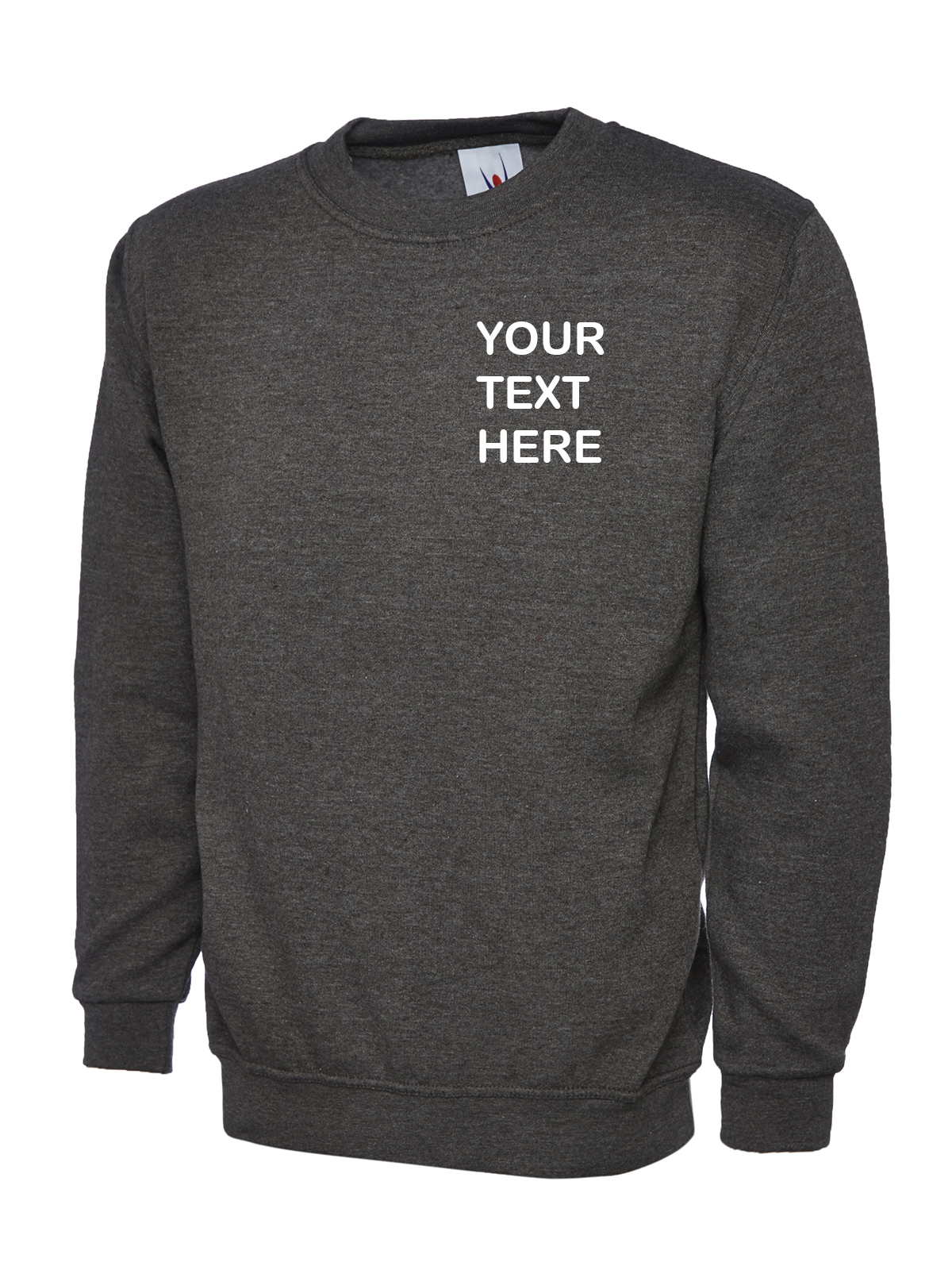 Personalised Charcoal Grey Sweatshirt