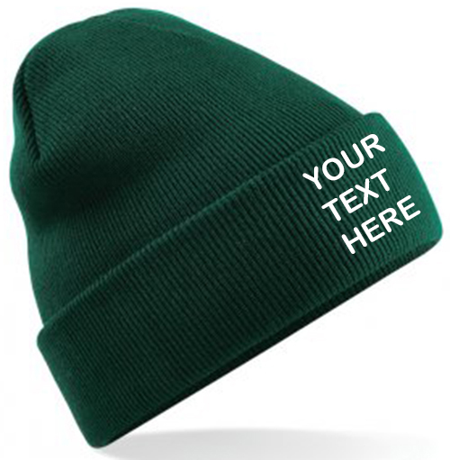 Personalised Bottle Green Classic Beanie