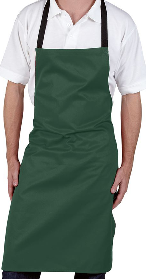 Personalised Bottle Green Bib Apron - No Pocket - Image 2