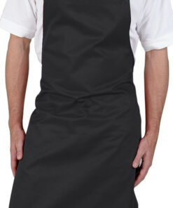 Alternative view of Personalised Black Bib Apron - No Pocket