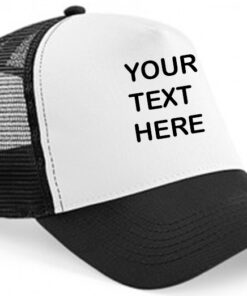 Personalised Black/White Trucker Cap