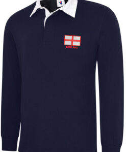 Alternative view of Embroidered St George Flag Rugby Shirt
