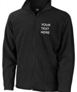 Personalised Black Micro Fleece