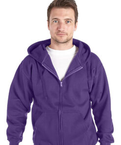 Alternative view of Personalised Purple Zipped Hoody