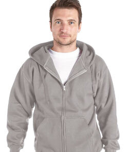 Alternative view of Personalised Heather Grey Zipped Hoody