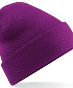 Alternative view of Personalised Magenta Classic Beanie