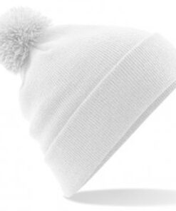 Alternative view of Personalised White PomPom Beanie
