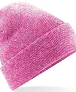 Alternative view of Personalised Heather Grey/Pink Classic Beanie