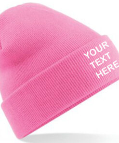 Personalised Classic Pink Classic Beanie